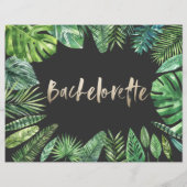 Papier itinéraire du week-end tropical de la Bachelorette (Dos)