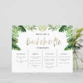 Papier itinéraire du week-end tropical de la Bachelorette (Debout devant)