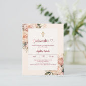 Papier Ivory dusty rose florals Confirmation information (Debout devant)