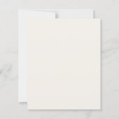 Papier Ivory taupe wreath monogrammed wedding invitation (Dos)