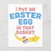 Papier J'Ai Mis L'Oeuf De Pâques Dans Le Panier Annonce D (Dos)