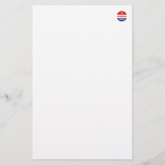 Papier J'Ai Monté Aujourd'Hui (Devant)