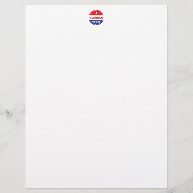 Papier J'Ai Monté Aujourd'Hui (Devant)