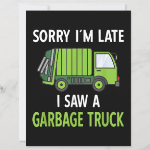 Papier J'ai vu des ordures de camion costume de recyclage