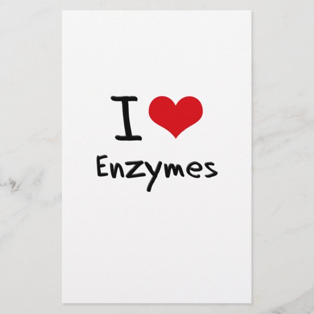 Papier J'aime les enzymes (Devant)