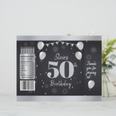 Papier Jalon Anniversaire Silver Black Chip Wrappers (Debout devant)