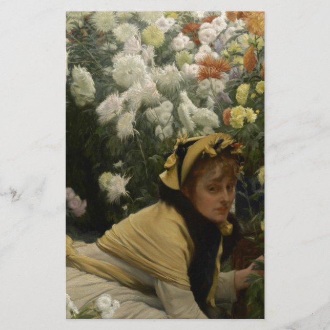 Papier James Tissot Chrysanthemums (Devant)