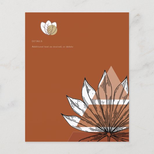 Papier Japandi Abstrait Scandinave Mariage géométrique (Dos)