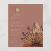 Papier Japandi Abstrait Scandinave Mariage géométrique (Devant)