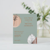 Papier Japandi Mariage Scandinave Abstrait géométrique (Debout devant)