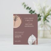 Papier Japandi Mariage Scandinave Abstrait géométrique (Debout devant)