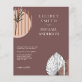 Papier Japandi Mariage Scandinave Abstrait géométrique (Devant)