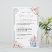 Papier Jar Chinoiserie de gingembre rose vif Ce que dit G (Debout devant)