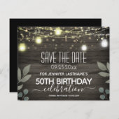 Papier Jar Lumière 50e anniversaire Enregistrer la date B (Devant / Derrière)