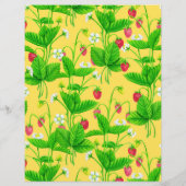 Papier Jardin de fraise sur jaune (Dos)