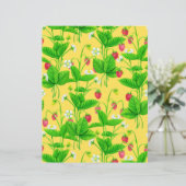 Papier Jardin de fraise sur jaune (Debout devant)
