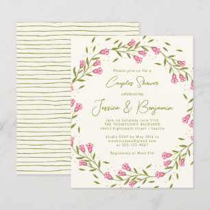 Papier Jardin Fleurs Rose Rustique Budget Shower pour les