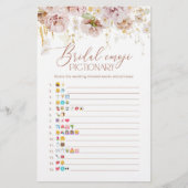 Papier Jardin floral nuptiale émoticônes jeu (Devant)