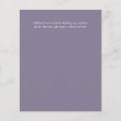 Papier Jardin Floral Wisteria Mariage Sage pourpre (Dos)