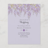 Papier Jardin Floral Wisteria Mariage Sage pourpre (Devant)