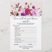 Papier Jardin romantique Ce qui est dans votre sac à main (Devant)