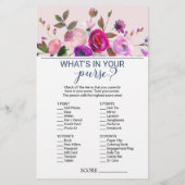 Papier Jardin romantique Ce qui est dans votre sac à main (Dos)