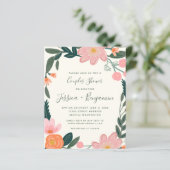 Papier Jardin rose élégant Budget Couples Floral Couples  (Debout devant)