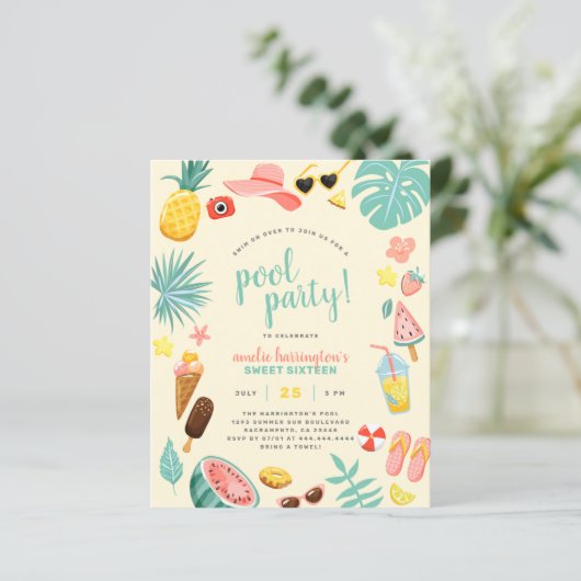 Papier Jaune | Budget Pineappy Tropical Pool Party (Debout devant)