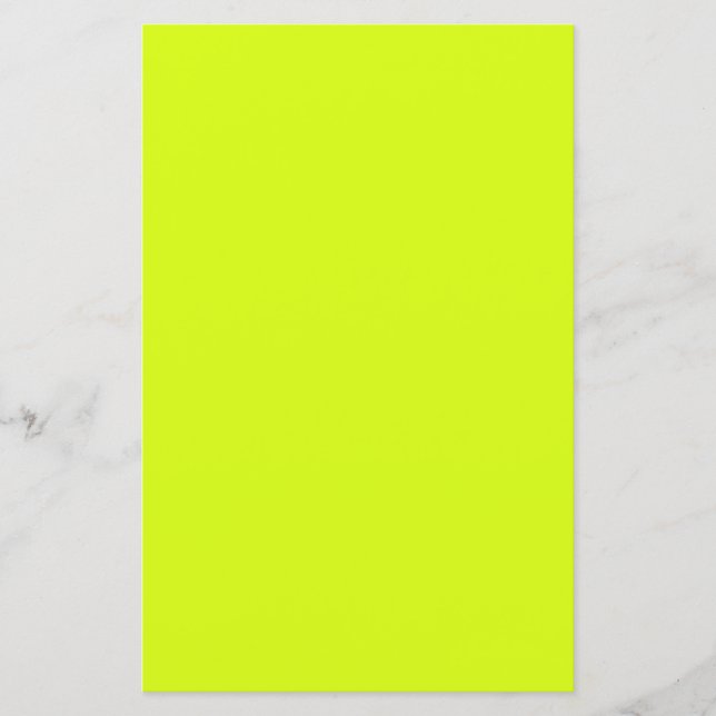 Papier Jaune Chartreuse (couleur unie)  (Devant)