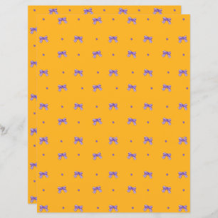 Papier Jaune de moutarde avec arcs pourpres et violets