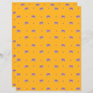 Papier Jaune de moutarde avec arcs pourpres et violets