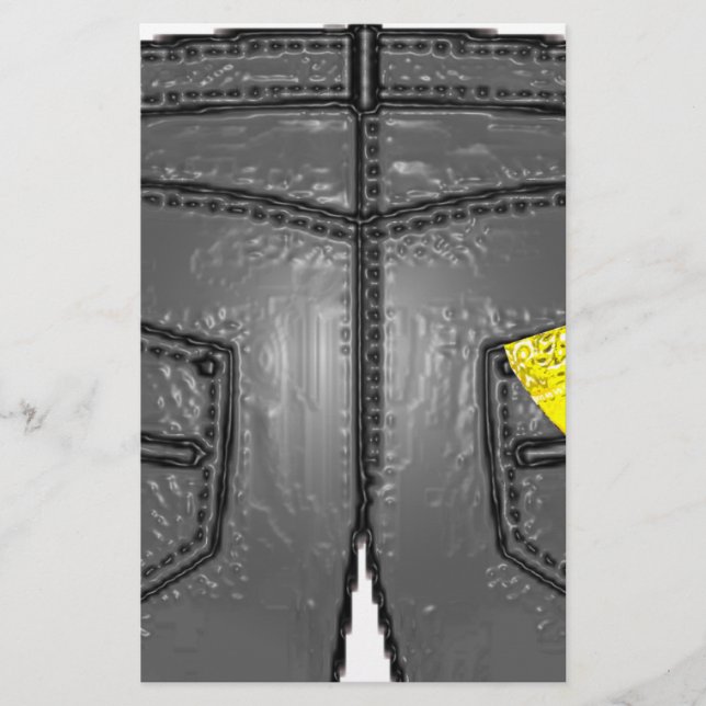 Papier Jaune droite Hanky (Devant)