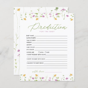 Papier Jaune rose Fleur sauvage Prédiction Pour Le Jeu De