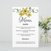 Papier Jaune Tournesol Floral Botanique Dessiné à la Main (Debout devant)