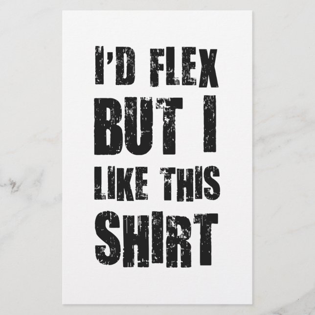 Papier Je Flex Mais j'aime cette chemise (Devant)
