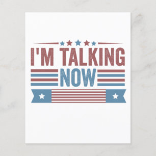 Papier Je parle maintenant du débat présidentiel de Trump