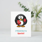 Papier Je pense que vous êtes un Coeur de pingouin spécia (Debout devant)