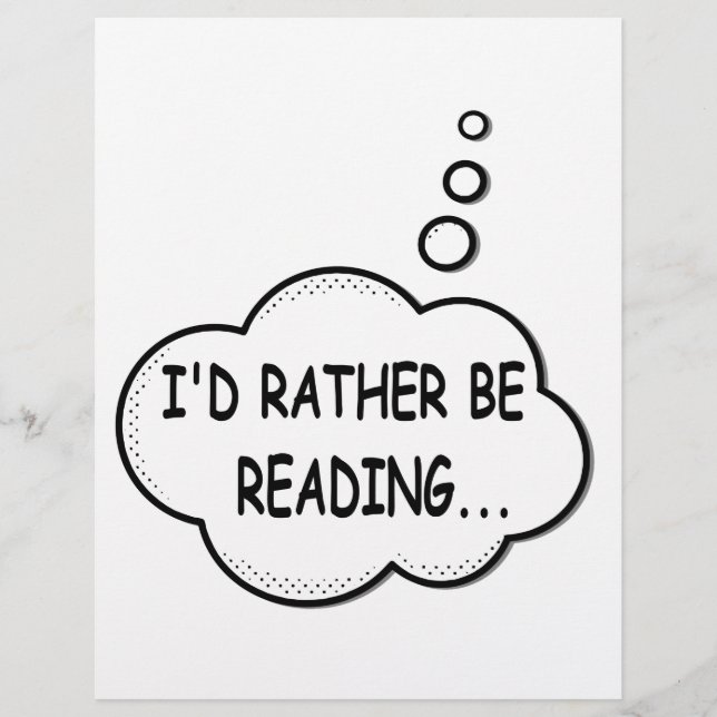 Papier Je préfère lire (Devant)