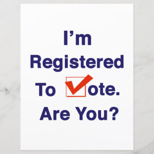 Papier Je suis inscrit au vote 2024