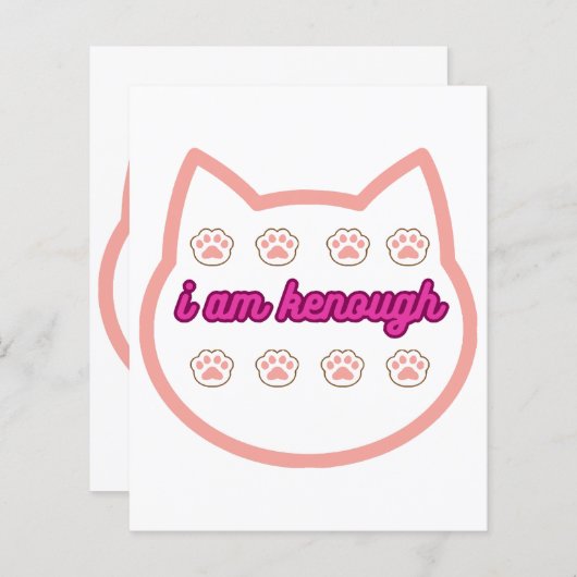 Papier Je suis kassez t-shert cat (Devant / Derrière)