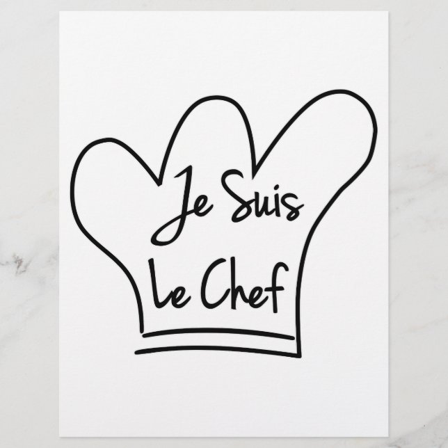 Papier Je Suis Le Chef (Devant)
