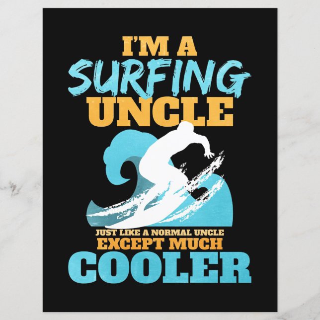 Papier Je Suis Un Oncle De Surf (Devant)