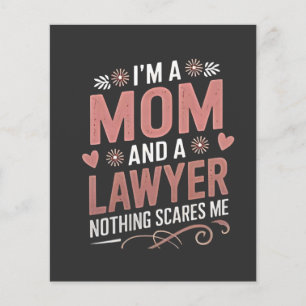 Papier Je suis une maman et un avocat Rien ne me fait peu