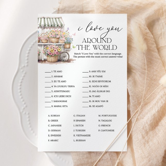 Papier Je T'Aime Dans Le Jeu De Mariage Du Marché Mondial (Créateur téléchargé)