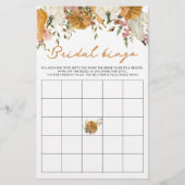 Papier Je tombe amoureux de la citrouille avec jeu de bin (Devant)