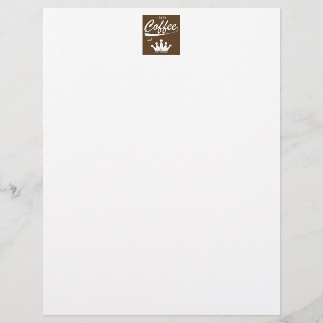 Papier Je transforme le café en KOM (Devant)