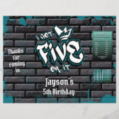 Papier J'en ai cinq sur le sac à chips (Devant)