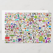 Papier J'espionne avec mon petit oeil (Devant / Derrière)