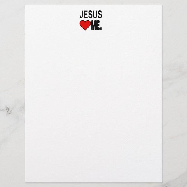 Papier Jésus m'aime Jésus Cadeaux (Devant)