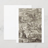 Papier Jésus marchant sur l'eau (Devant / Derrière)